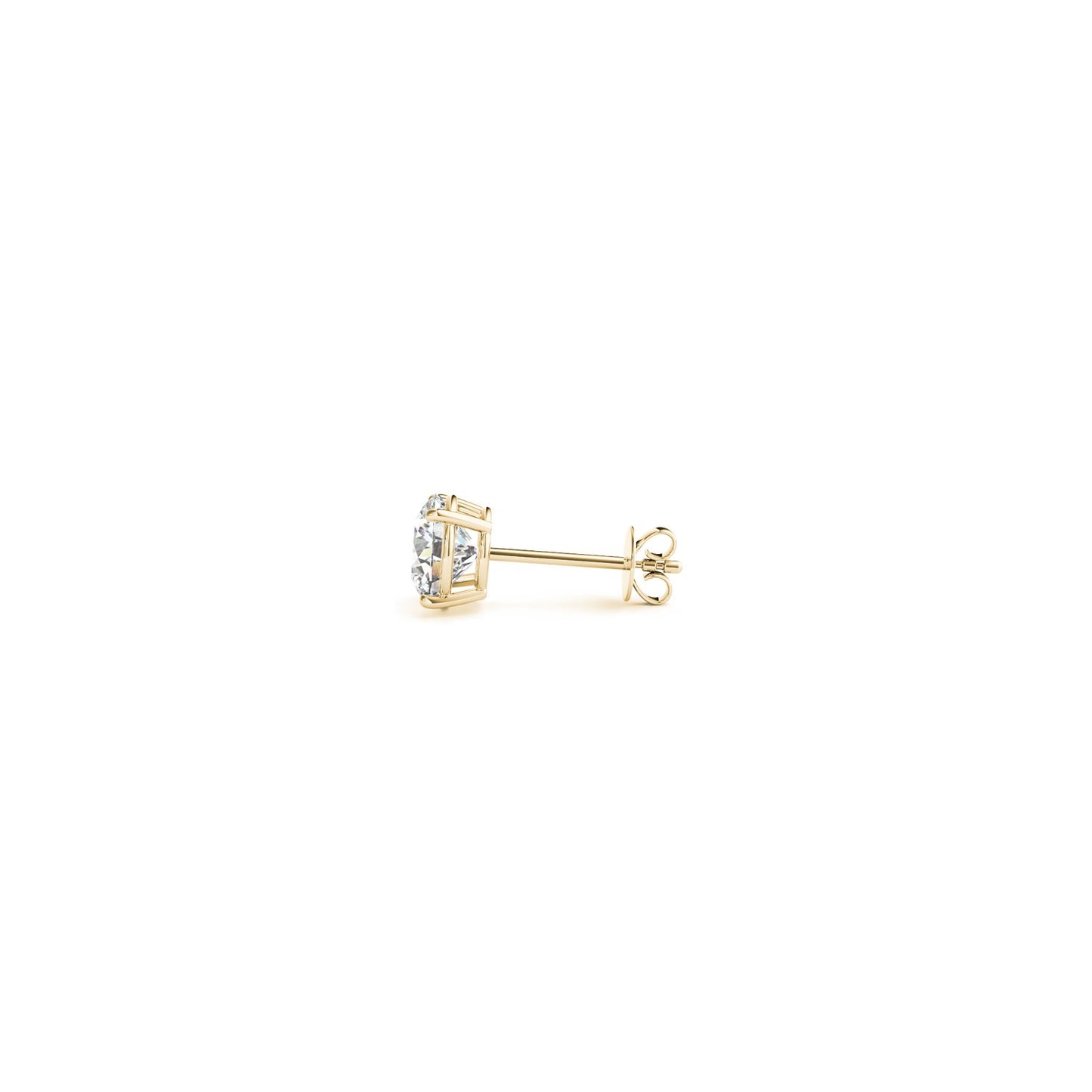 1/2 cttw Lab Grown Round Diamond Stud Earrings 14k Yellow Gold (G/VS2)